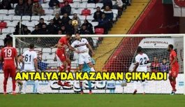 Antalya ve Gençlerbirliği puanları paylaştı